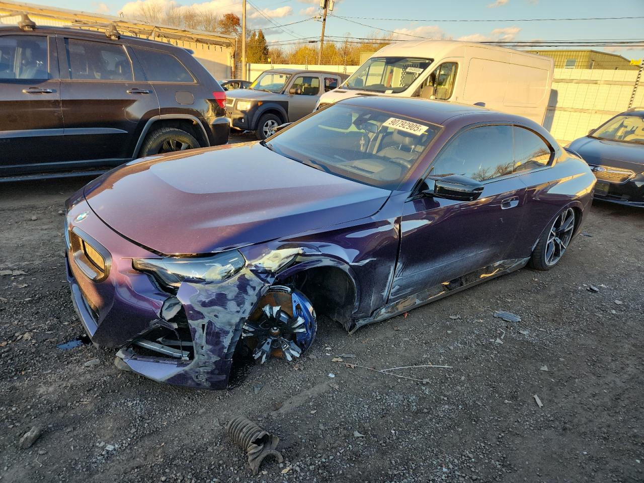 2022 BMW 2 Series M240i xDrive, VIN 3MW53CM02N8C36376 — Front end