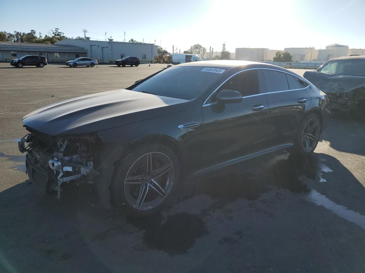 2020 Mercedes-Benz AMG GT 53, VIN W1K7X6BB5LA016484 — Interior fire