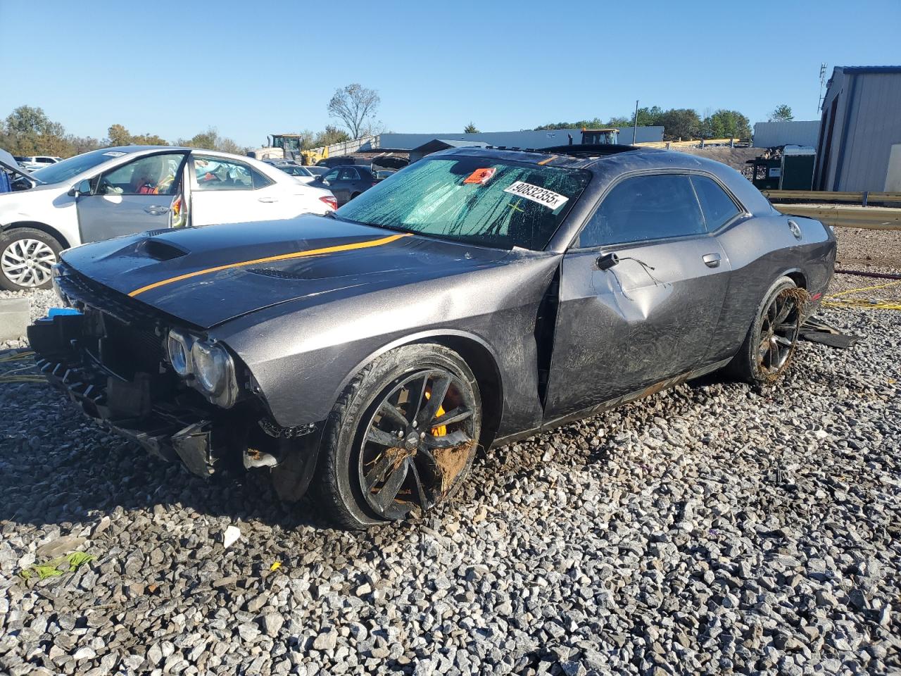 2022 Dodge Challenger GT, VIN 2C3CDZJG6NH194039 — Опрокидывание