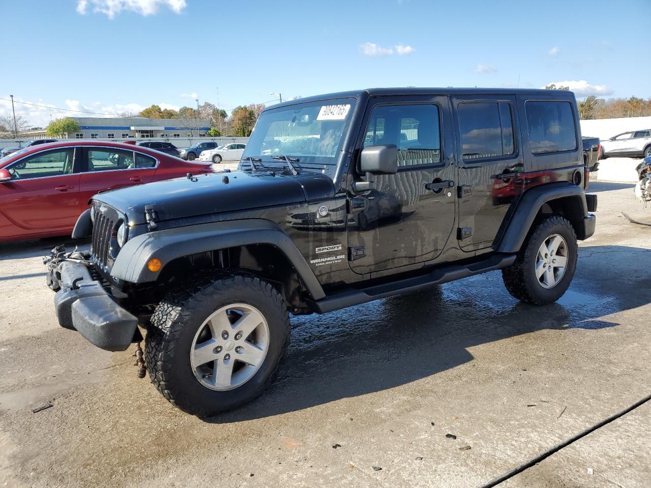 2017 Jeep Wrangler Unlimited Sport, VIN 1C4HJWDG6HL734887 — Front end
