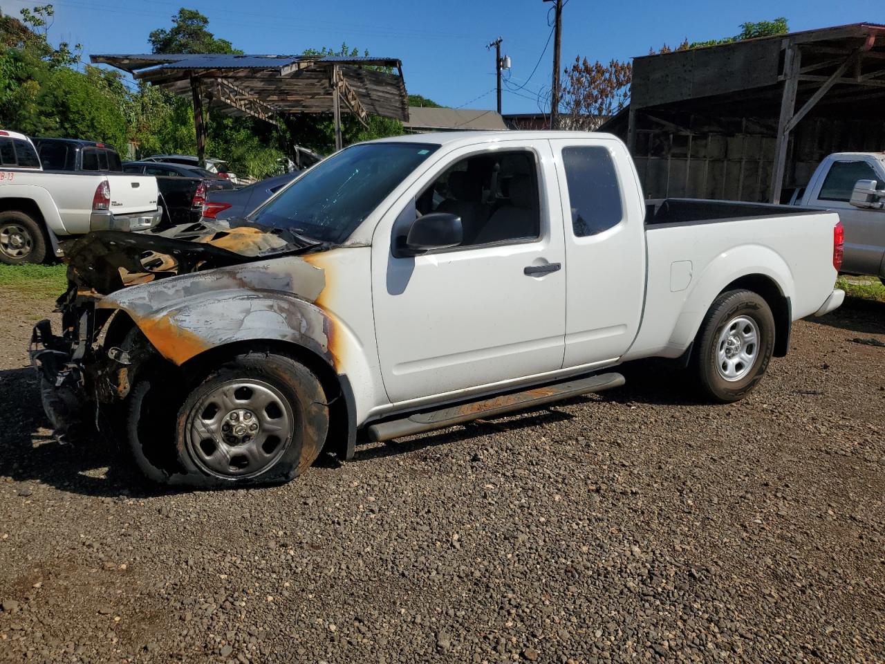 2020 Nissan Frontier S, VIN 1N6ED0CE7LN724869 — Engine fire