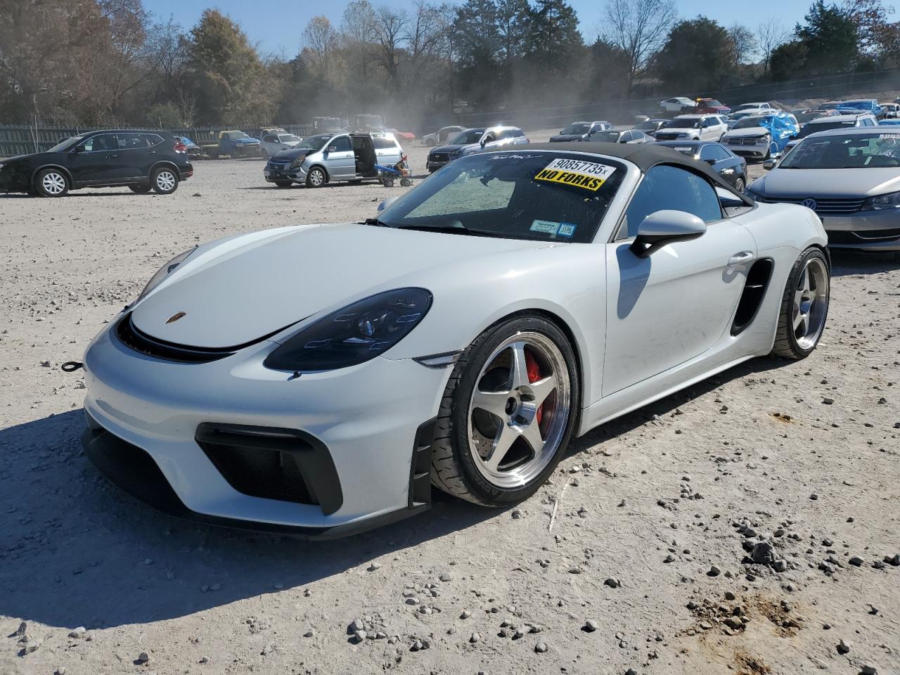 2021 Porsche 718 Spyder, VIN WP0CC2A84MS240084 — Rear end