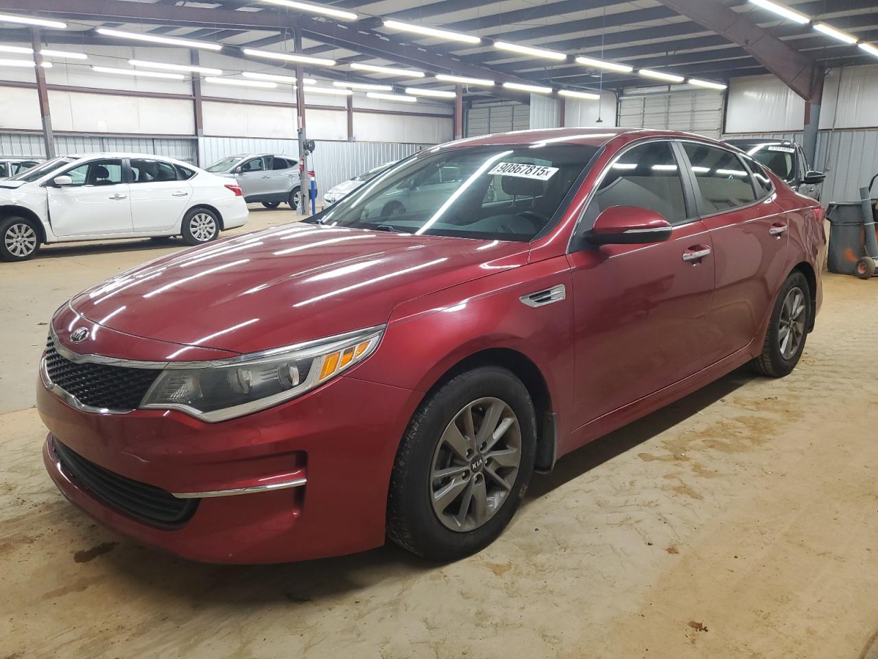 2017 Kia Optima LX, VIN 5XXGT4L12HG127084 — Frame damage