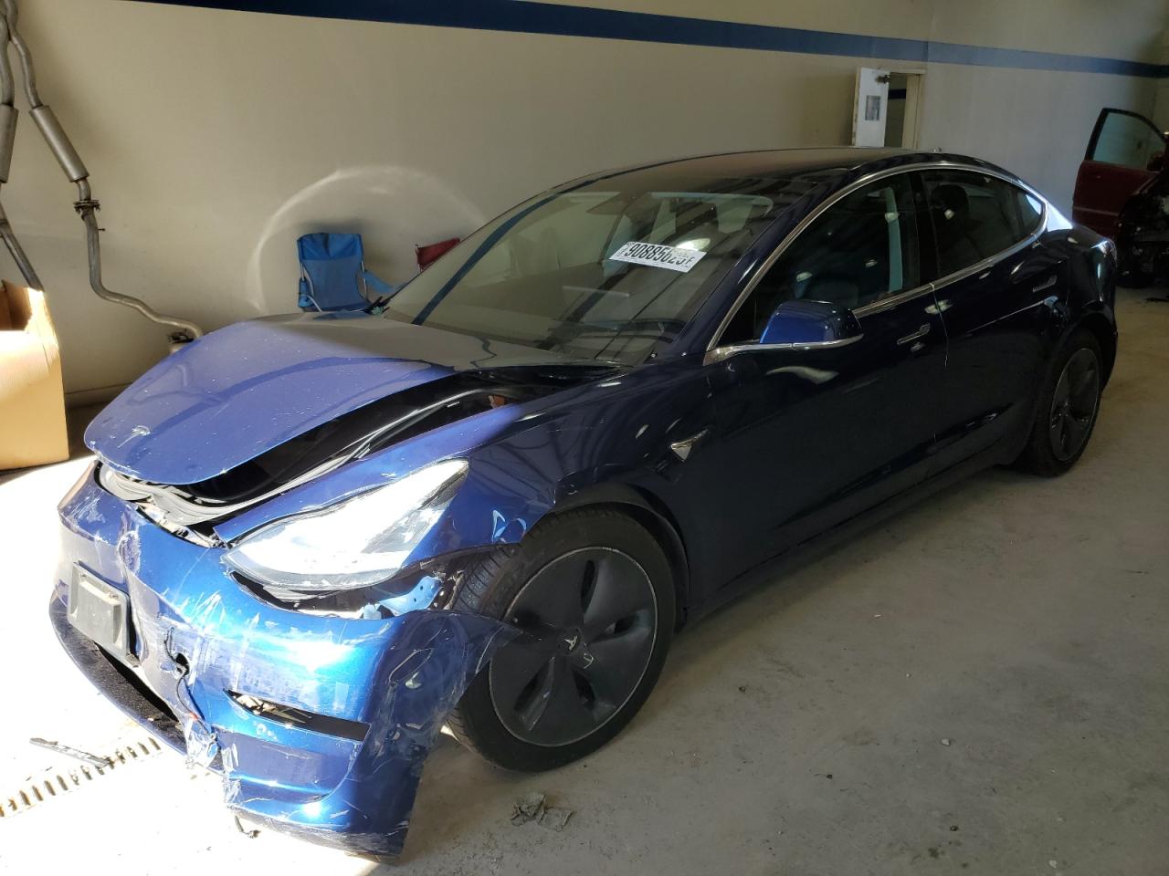 2018 Tesla Model 3 Long Range Battery, VIN 5YJ3E1EA5JF154003 — Front end