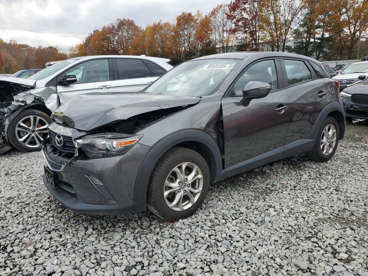 2019 Mazda CX-3 Sport, VIN JM1DKFB70K1432044 — Front end