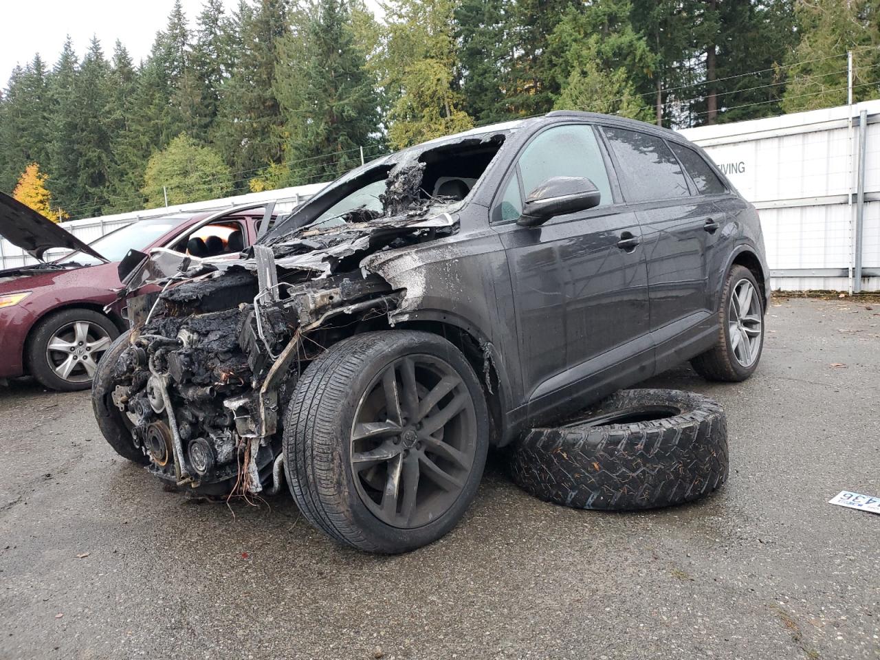 2018 Audi Q7 Prestige, VIN WA1VAAF76JD018018 — Burn