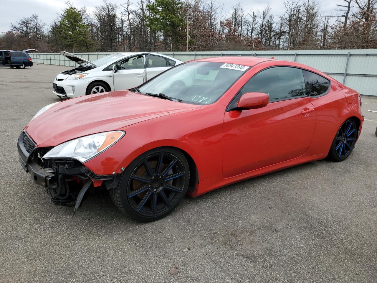 2010 Hyundai Genesis Coupe, VIN KMHHT6KD0AU034023 — Front end