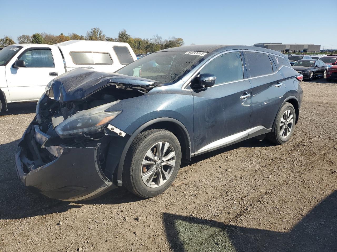 2018 Nissan Murano SV, VIN 5N1AZ2MH5JN142592 — Front end