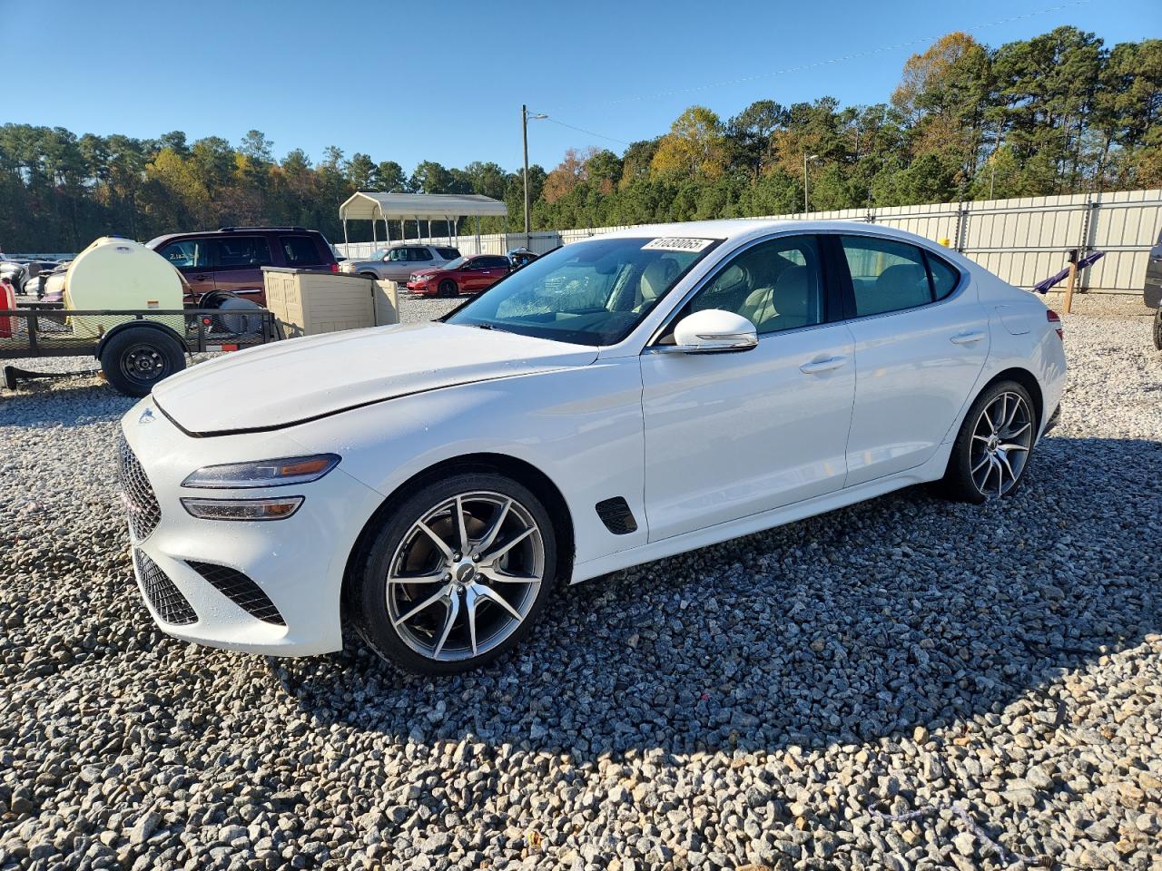 2023 Genesis G70 2.0T, VIN KMTG34TA9PU125133 — Undercarriage