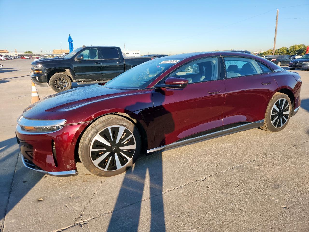 2023 Lucid Air Pure, VIN 50EA1PFA8PA006512 — Front end