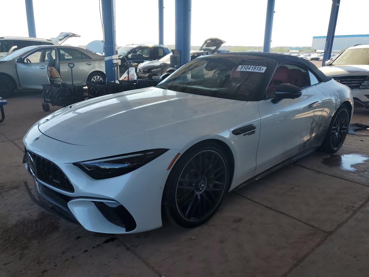 2022 Mercedes-Benz SL 63 AMG, VIN W1KVK8BB9NF006922 — Engine fire