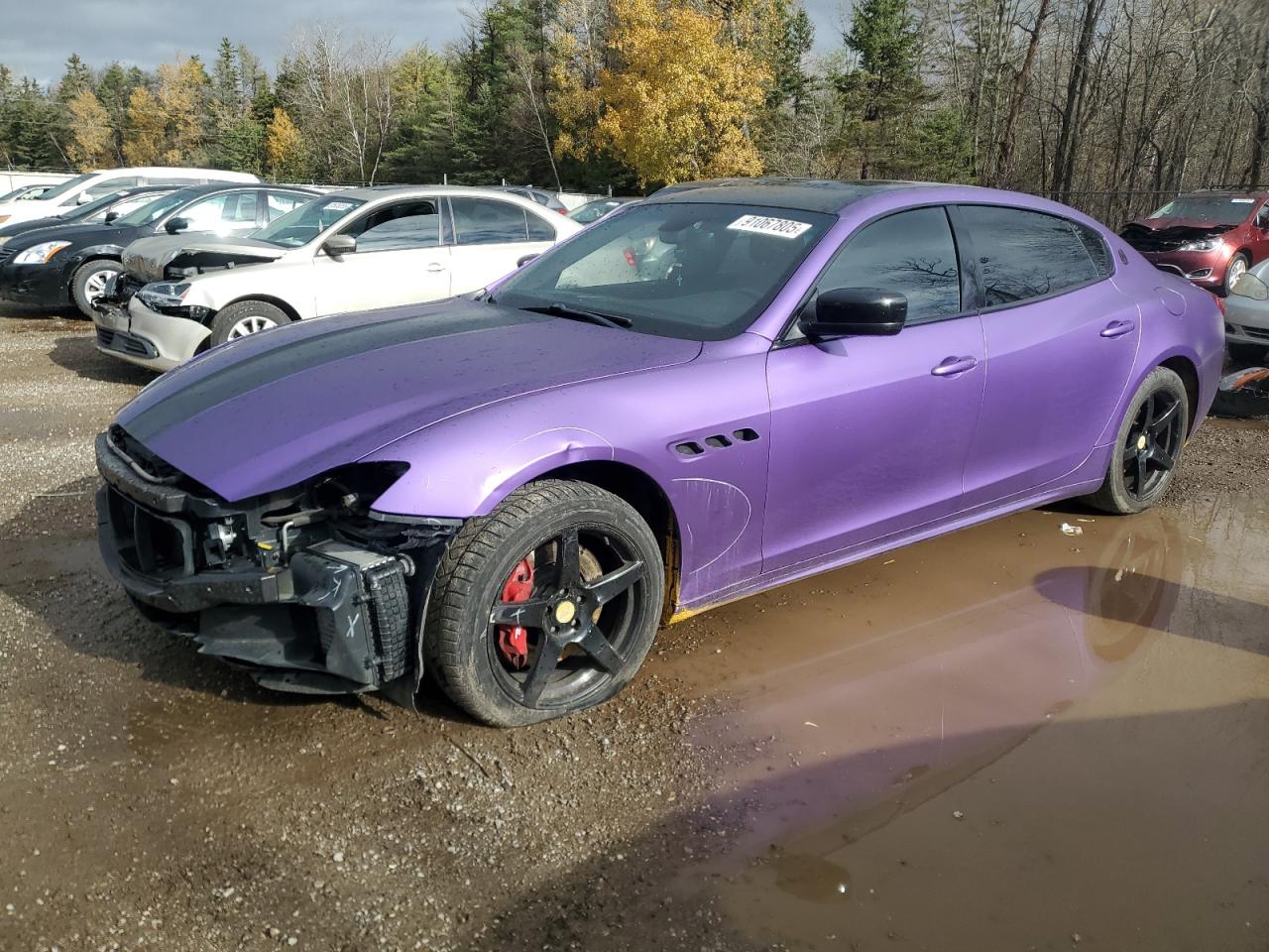 2014 Maserati Quattroporte S Q4, VIN ZAM56RRA8E1076731 — Front end