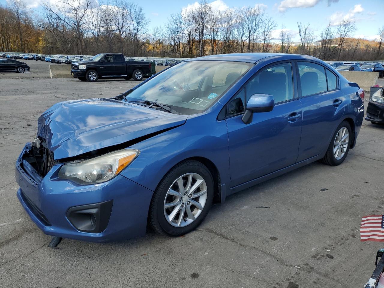 2014 Subaru Impreza Premium, VIN JF1GJAC64EH009123 — Front end