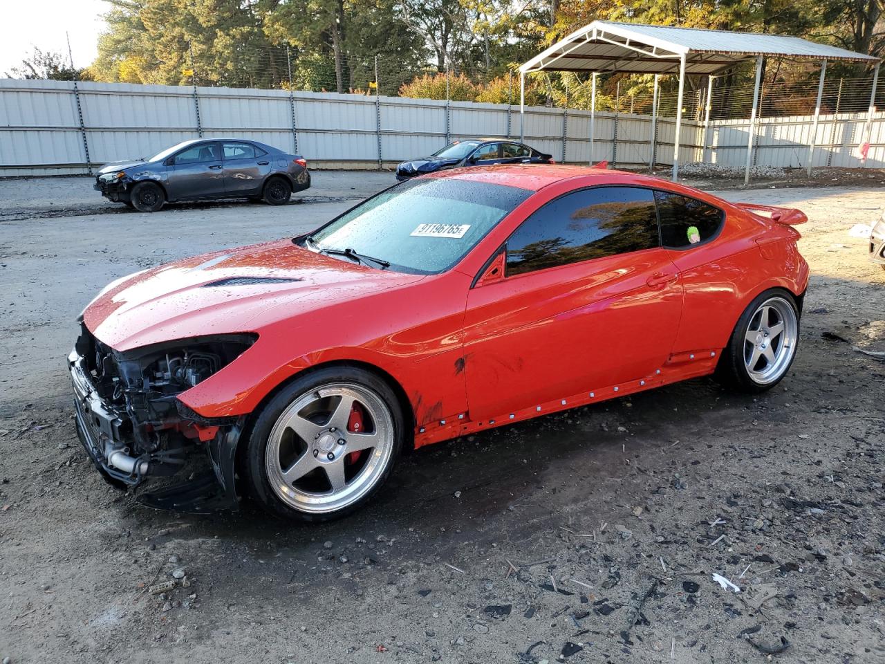 2013 Hyundai Genesis Coupe Premium, VIN KMHHT6KD9DU112321 — Front end