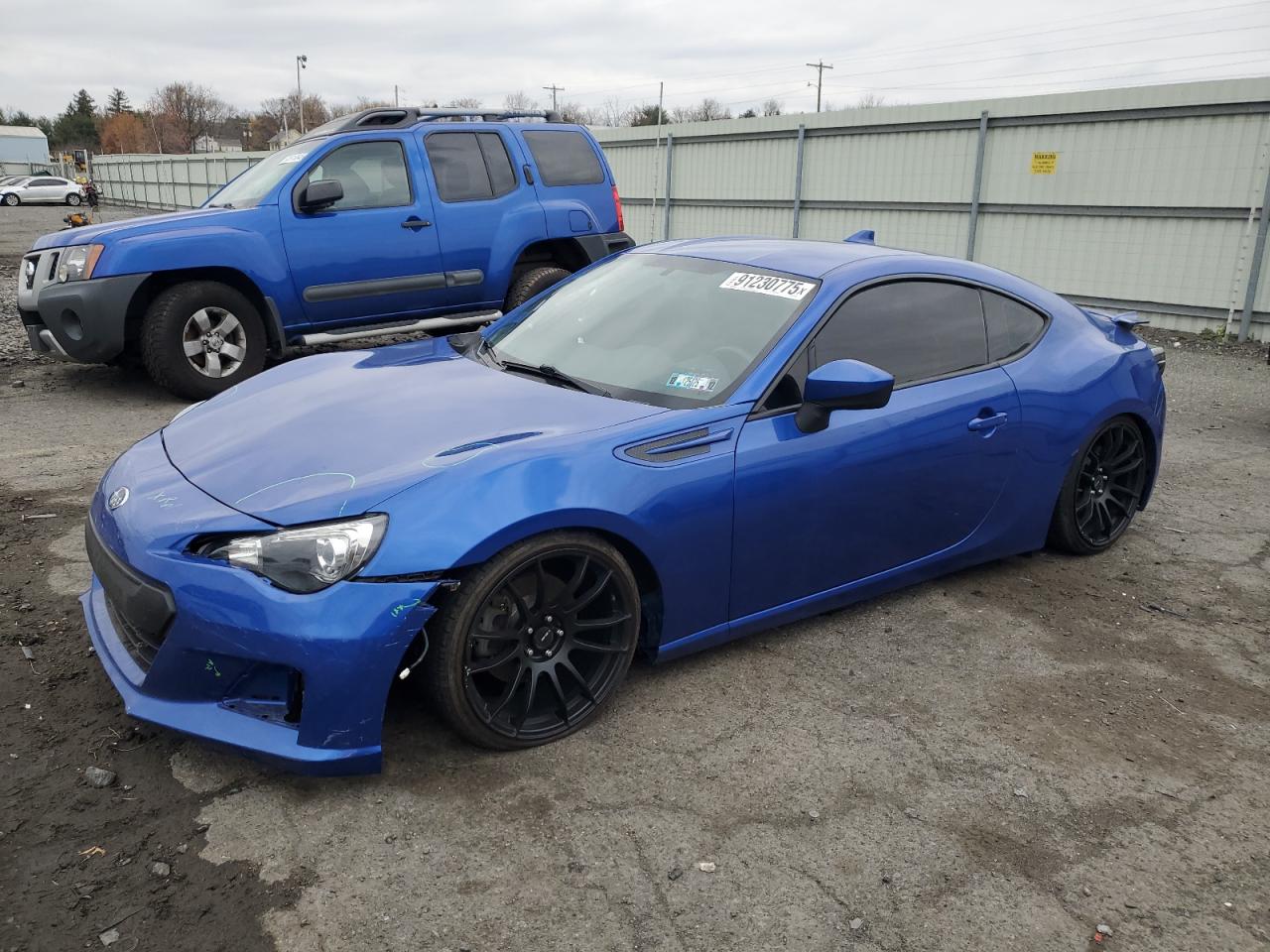 2015 Subaru BRZ Series.Blue, VIN JF1ZCAC15F9602038 — Front end