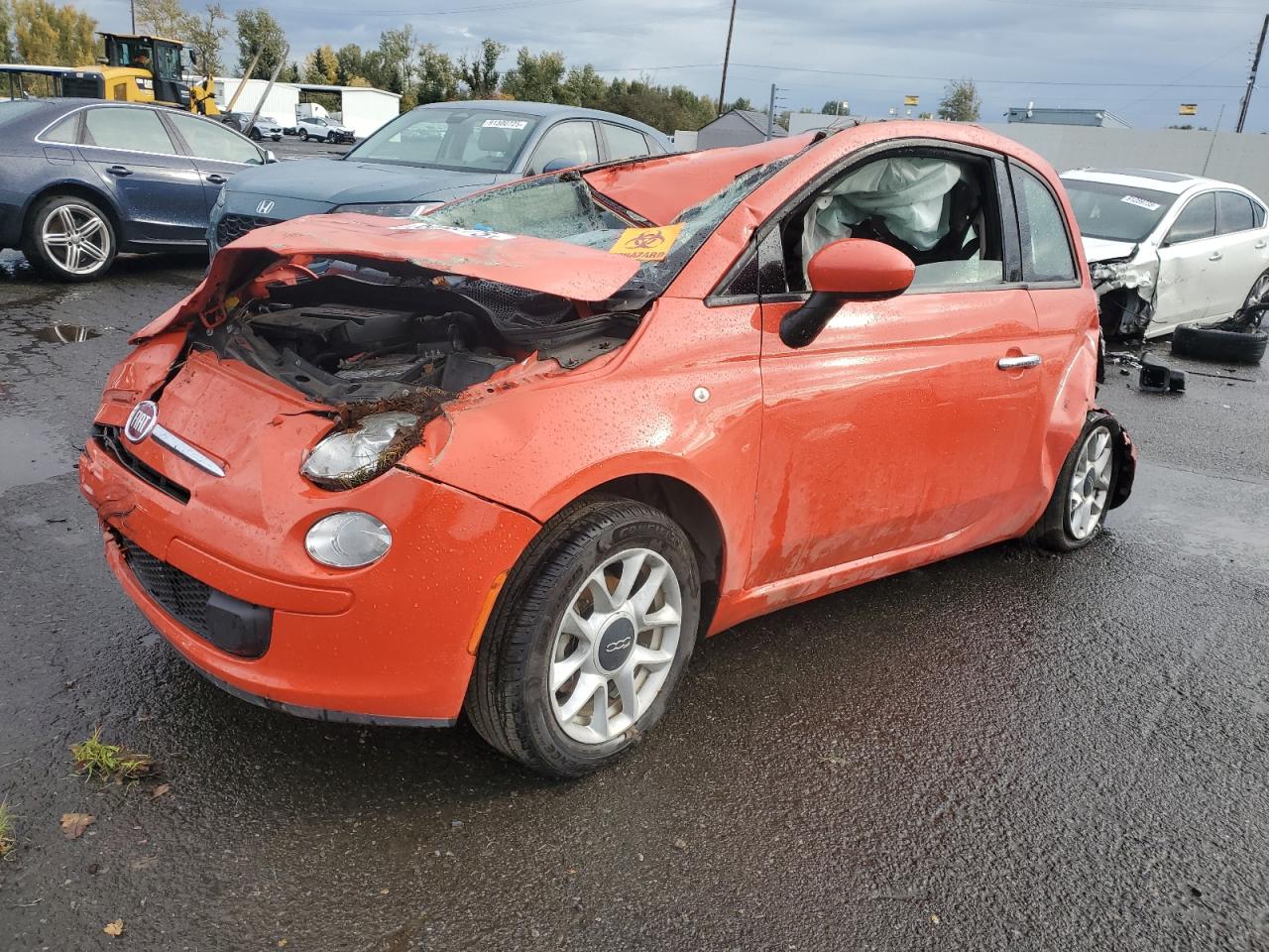 2016 FIAT 500 Easy, VIN 3C3CFFKR3GT168839 — Rollover
