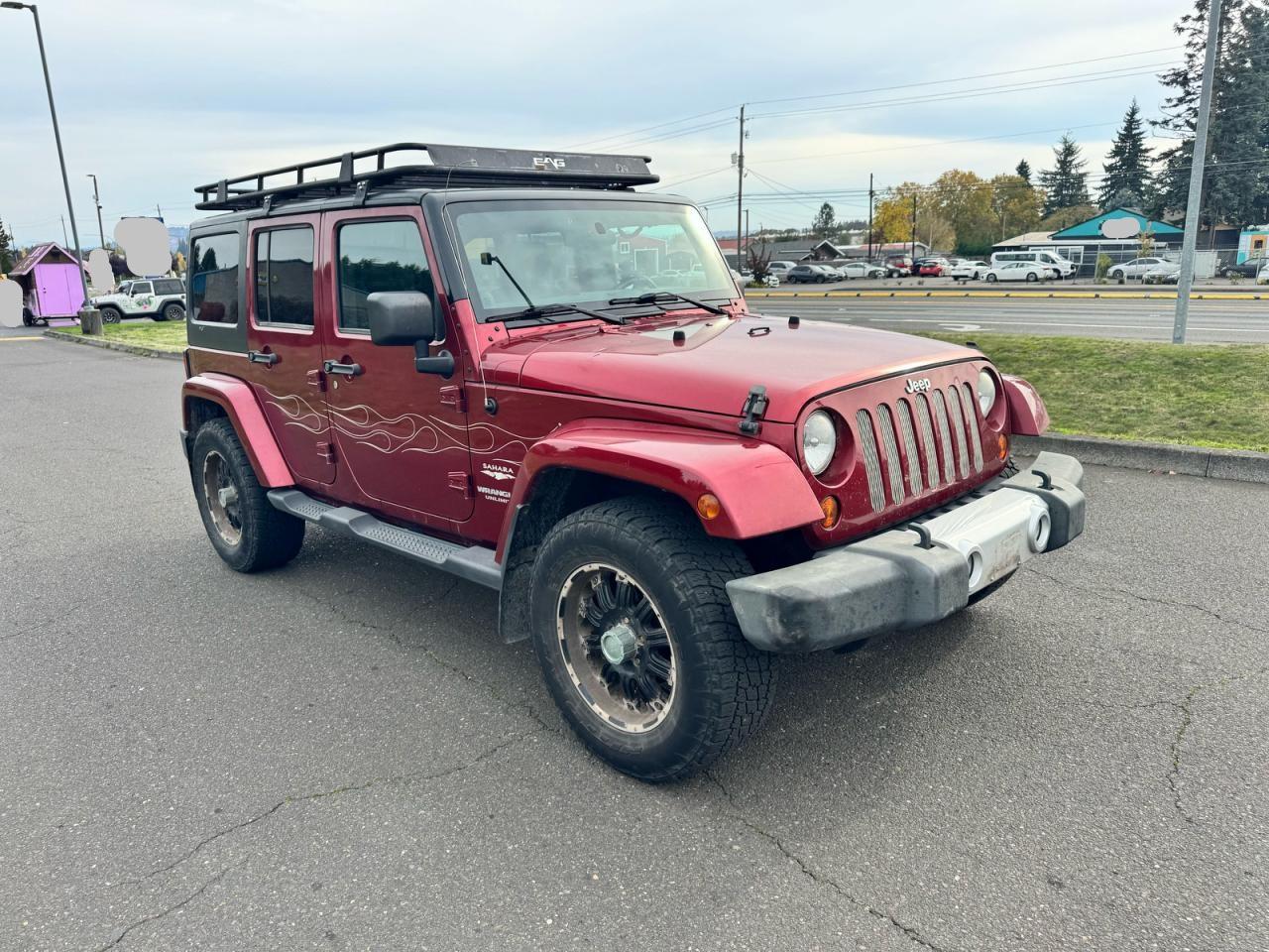 2011 Jeep Wrangler Unlimited Sahara, VIN 1J4BA5H17BL593450 — Ранее повреждён