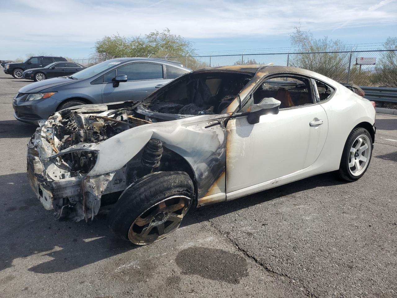 2015 Scion FR-S, VIN JF1ZNAA19F9708117 — Engine fire
