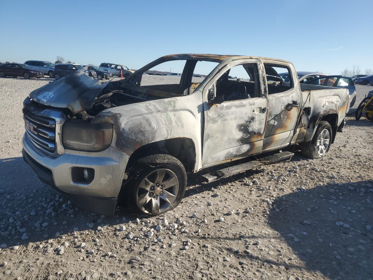 2018 GMC Canyon 4WD All Terrain, VIN 1GTP6CE17J1212079 — Burn