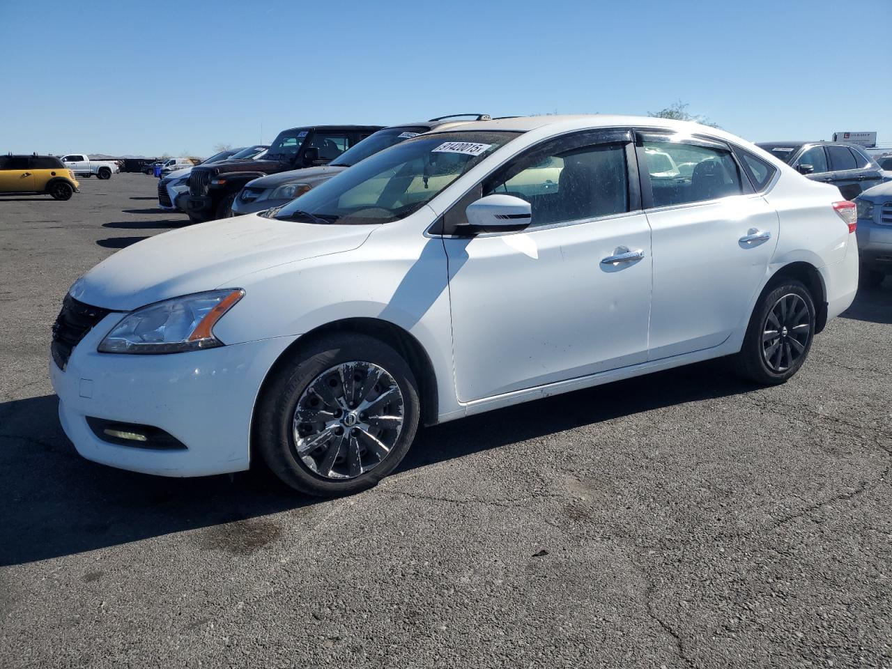 2015 Nissan Sentra S, VIN 3N1AB7AP2FY242230 — Зад