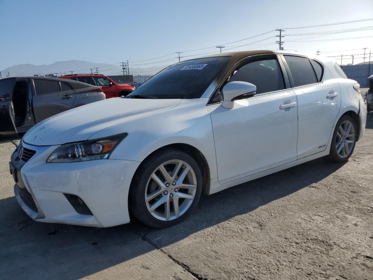 2015 Lexus CT 200h, VIN JTHKD5BH9F2237871 — Interior fire