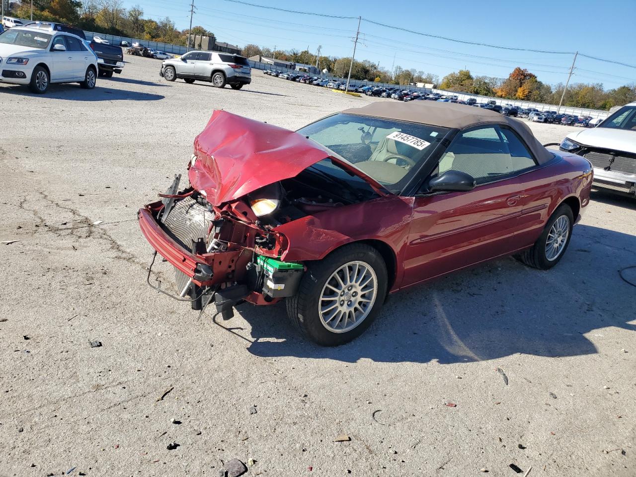 2004 Chrysler Sebring LXi, VIN 1C3EL55R04N360626 — Front end