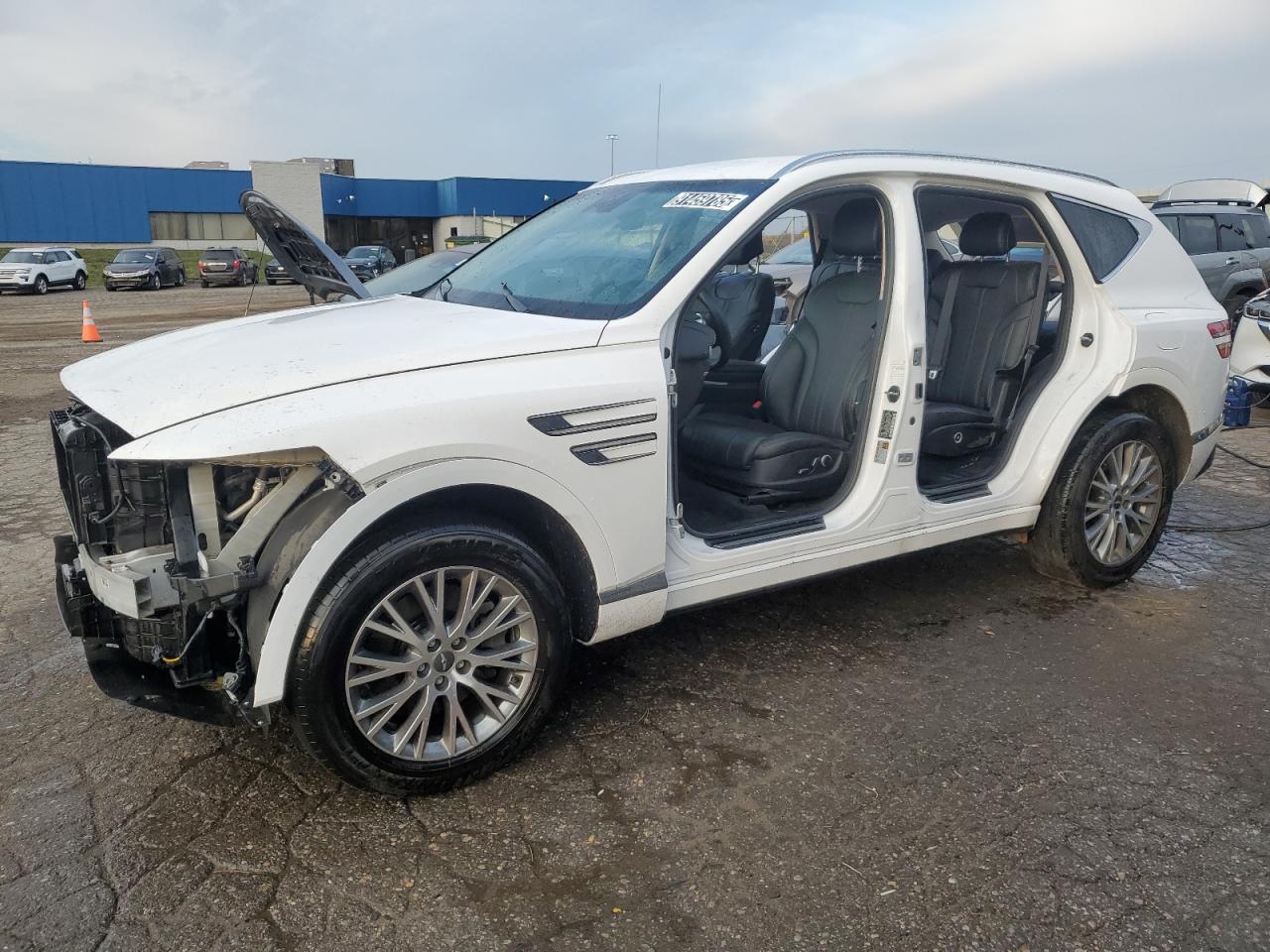 2024 Genesis GV80, VIN KMUHBDSBXRU166287 — Stripped