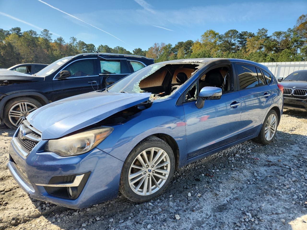 2016 Subaru Impreza Limited, VIN JF1GPAK68G8203351 — Interior fire