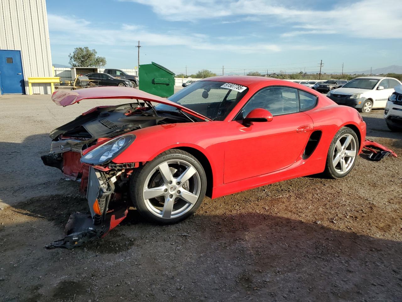 2015 Porsche Cayman, VIN WP0AA2A84FK164124 — Front end