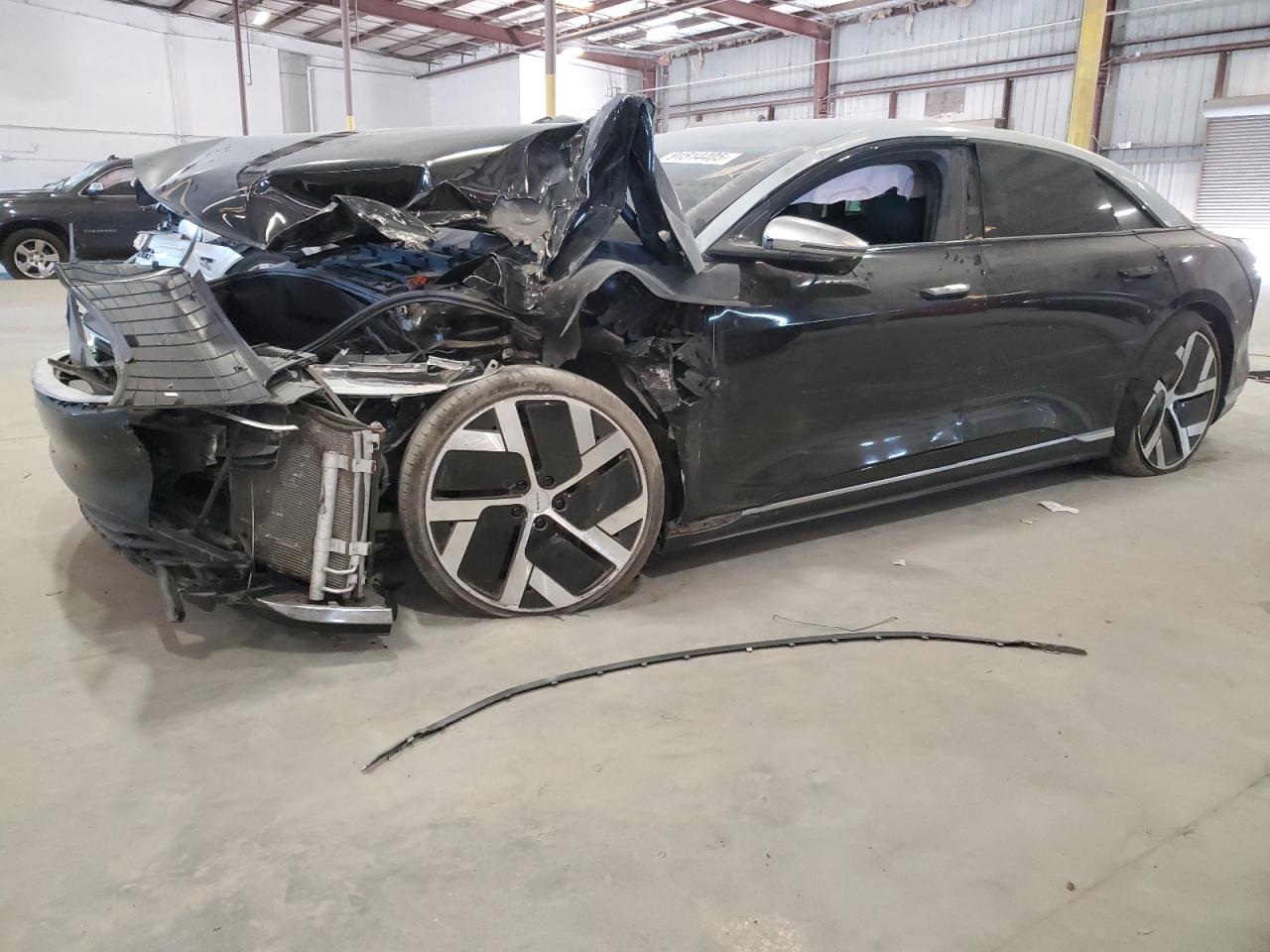 2022 Lucid Air Grand Touring, VIN 50EA1GBA5NA002632 — Front end