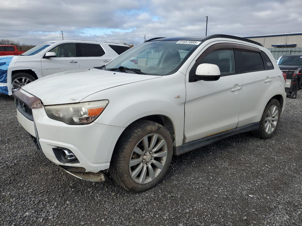 2011 Mitsubishi Outlander Sport GT, VIN JA4AJ4AU7BZ606995 — Front end