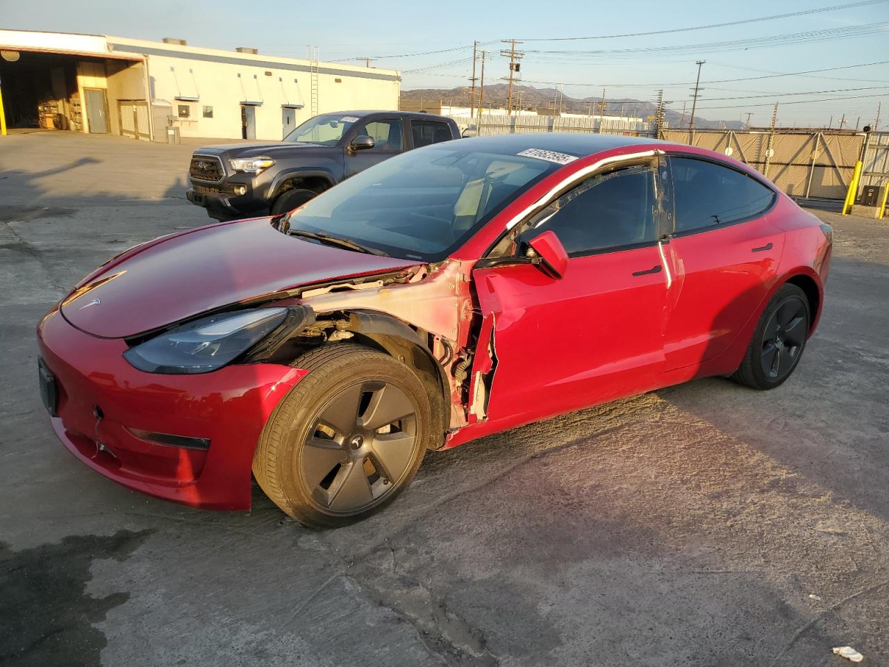 2022 Tesla Model 3 Long Range, VIN 5YJ3E1EB1NF273763 — Auction photo