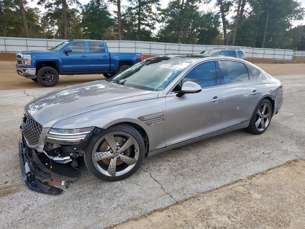 2023 Genesis G80 Sport, VIN KMTGB4SD7PU185765 — Front end