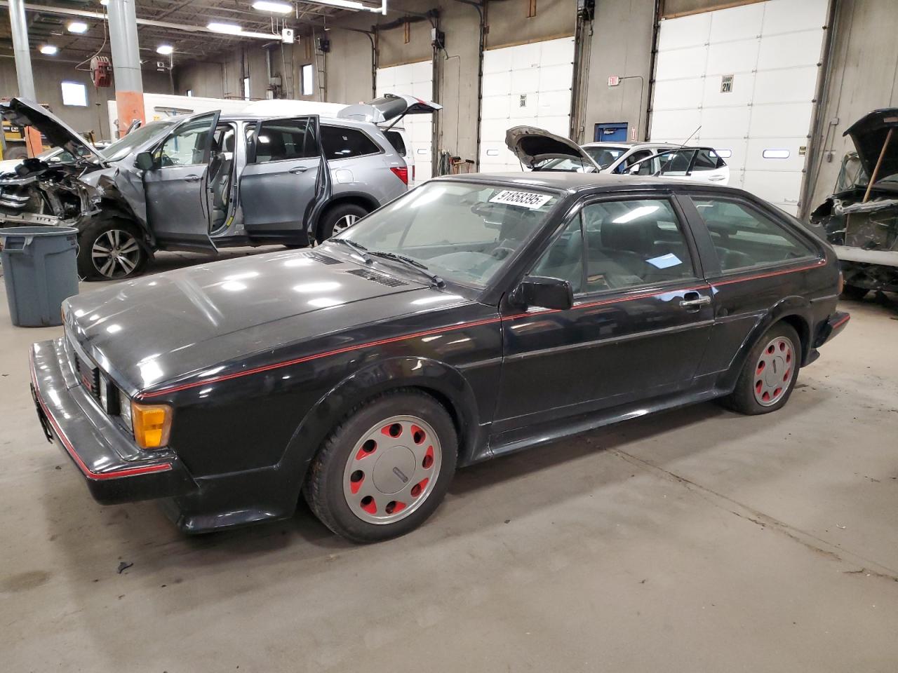 1988 Volkswagen Scirocco, VIN WVWCB0539JK011790 — Engine fire