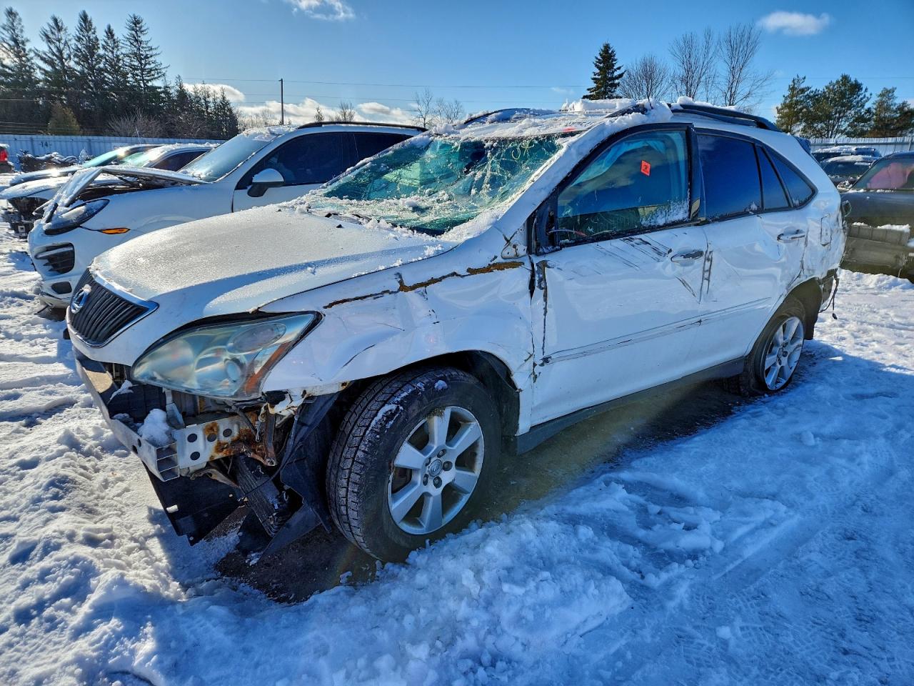 2007 Lexus RX 350, VIN 2T2HK31U37C035899 — Опрокидывание