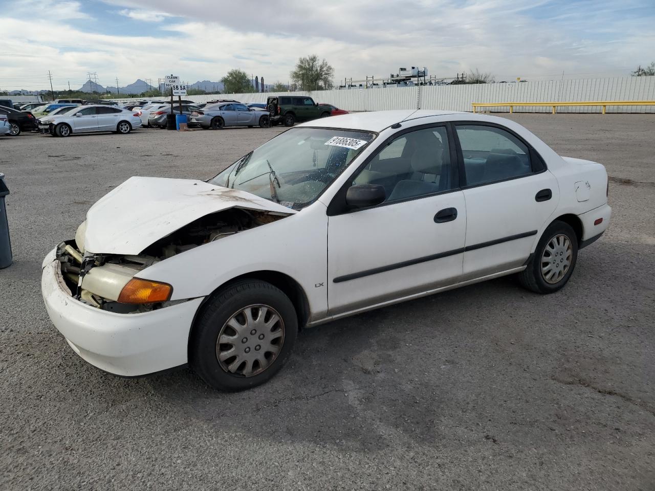 1998 Mazda Protege DX, VIN JM1BC1416W0190999 — Front end