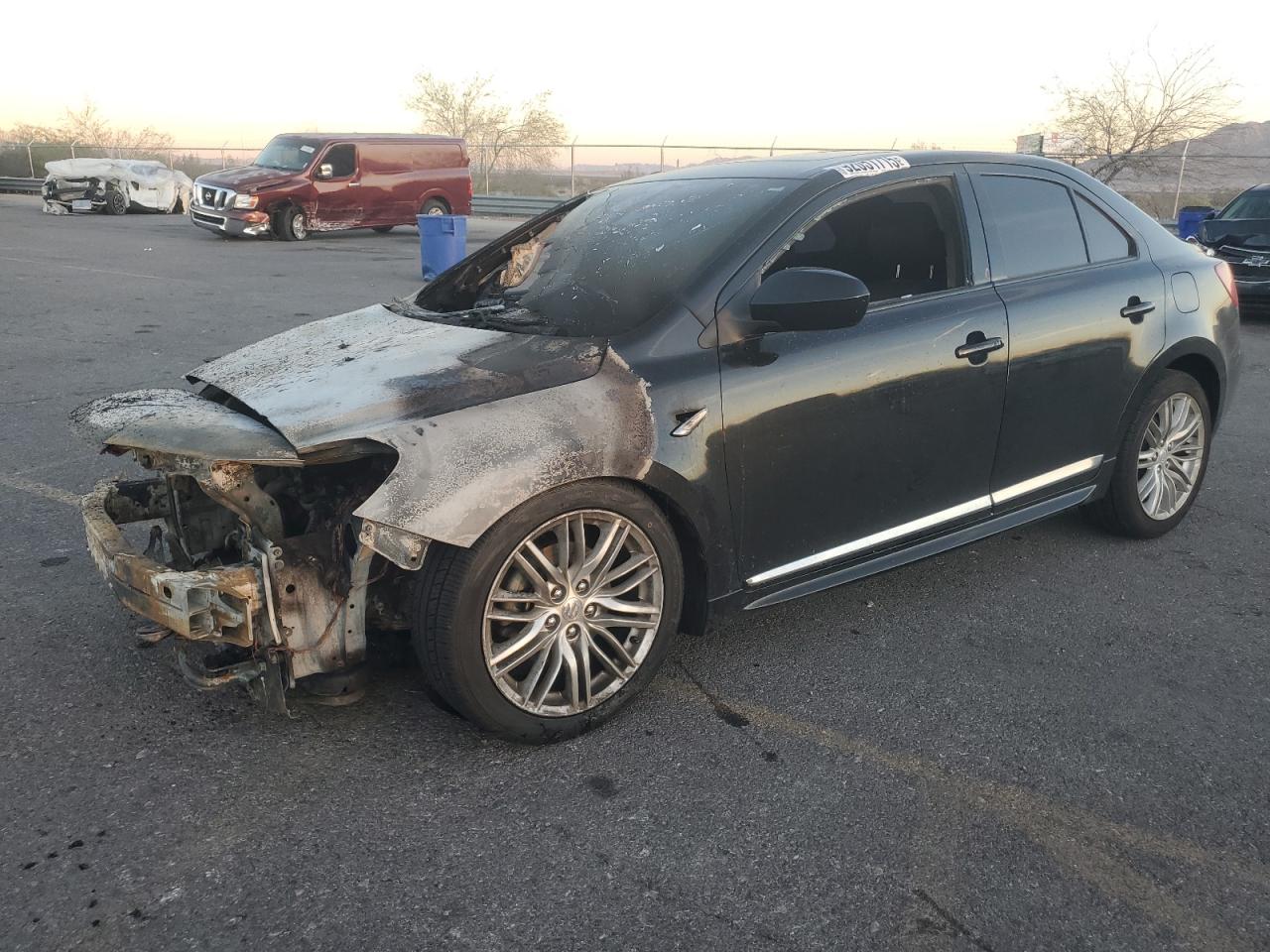 2011 Suzuki Kizashi SLS Sport, VIN JS2RE9A86B6110204 — Engine fire