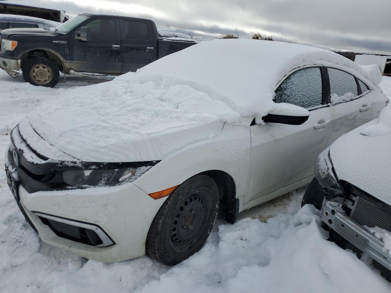 2019 Honda Civic LX, VIN 2HGFC2F51KH036425 — Engine fire