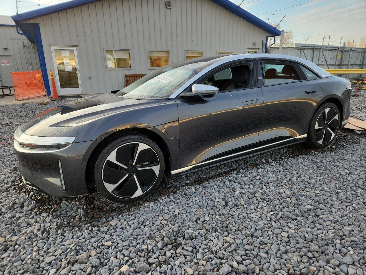 2023 Lucid Air Grand Touring, VIN 50EA1GBAXPA004847 — Undercarriage