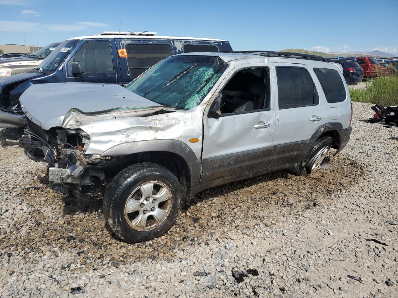 2004 Mazda Tribute ES, VIN 4F2CZ06194KM14729 — Rollover