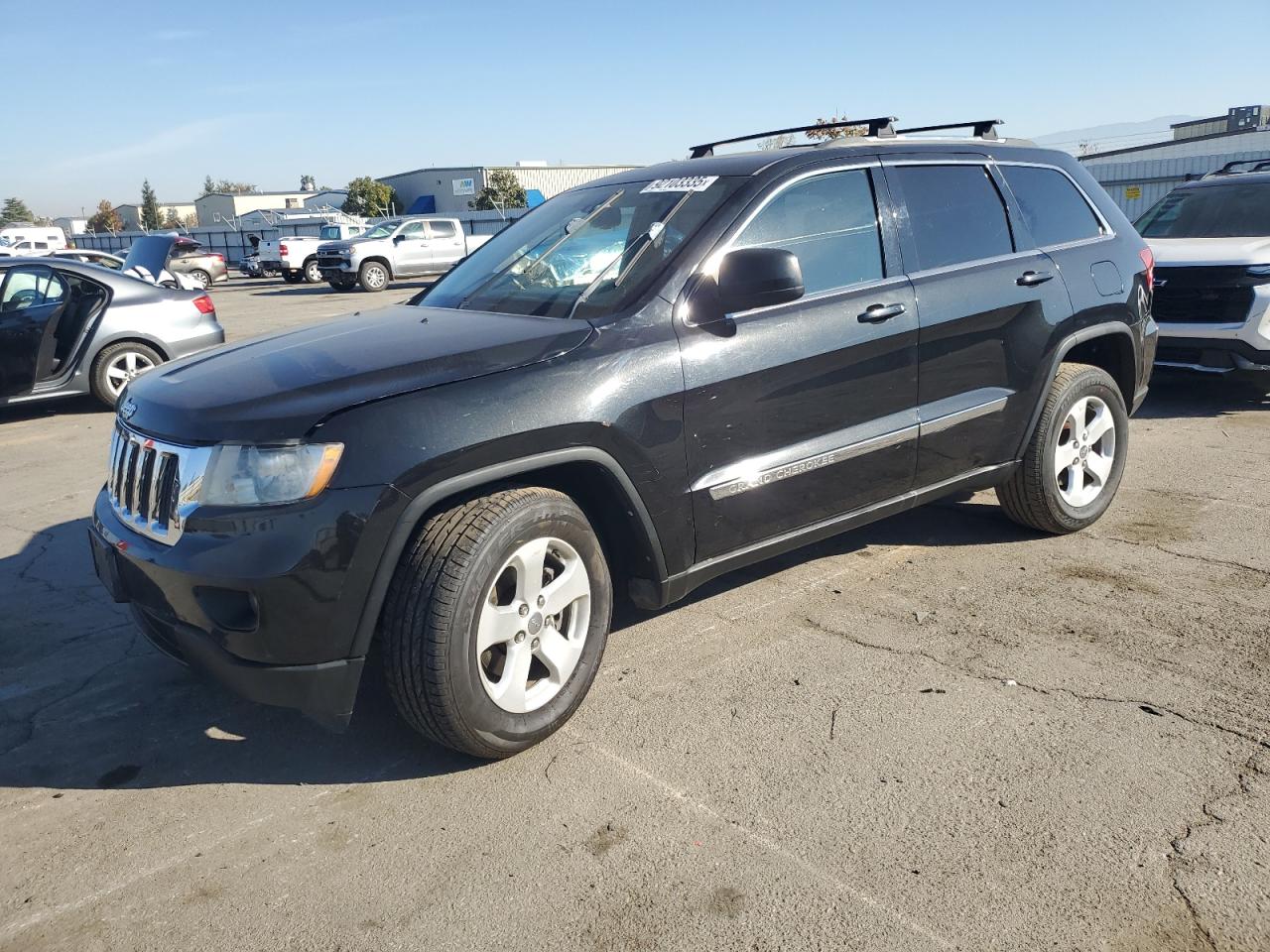 2012 Jeep Grand Cherokee Laredo, VIN 1C4RJFAT5CC145697 — Interior fire