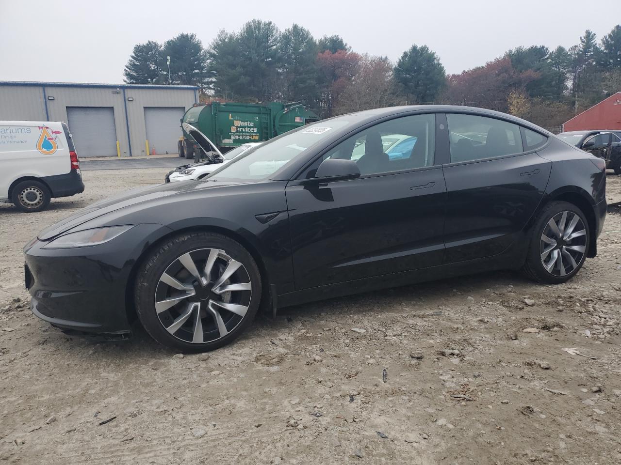 2025 Tesla Model 3 Long Range, VIN 5YJ3E1EB4SF943348 — Front end