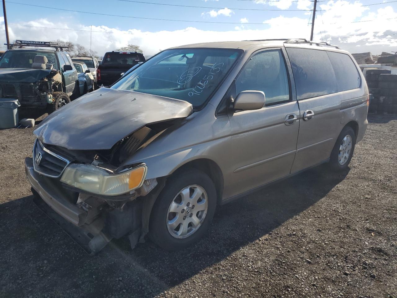2003 Honda Odyssey EX-L, VIN 5FNRL18043B124450 — Frame damage
