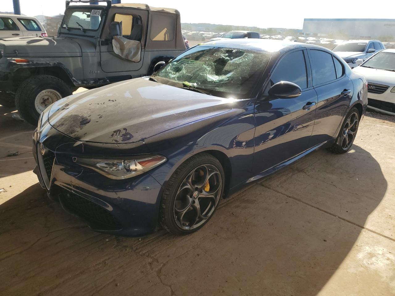 2018 Alfa Romeo Giulia Ti Sport, VIN ZARFAEEN0J7567414 — Вода / потоп