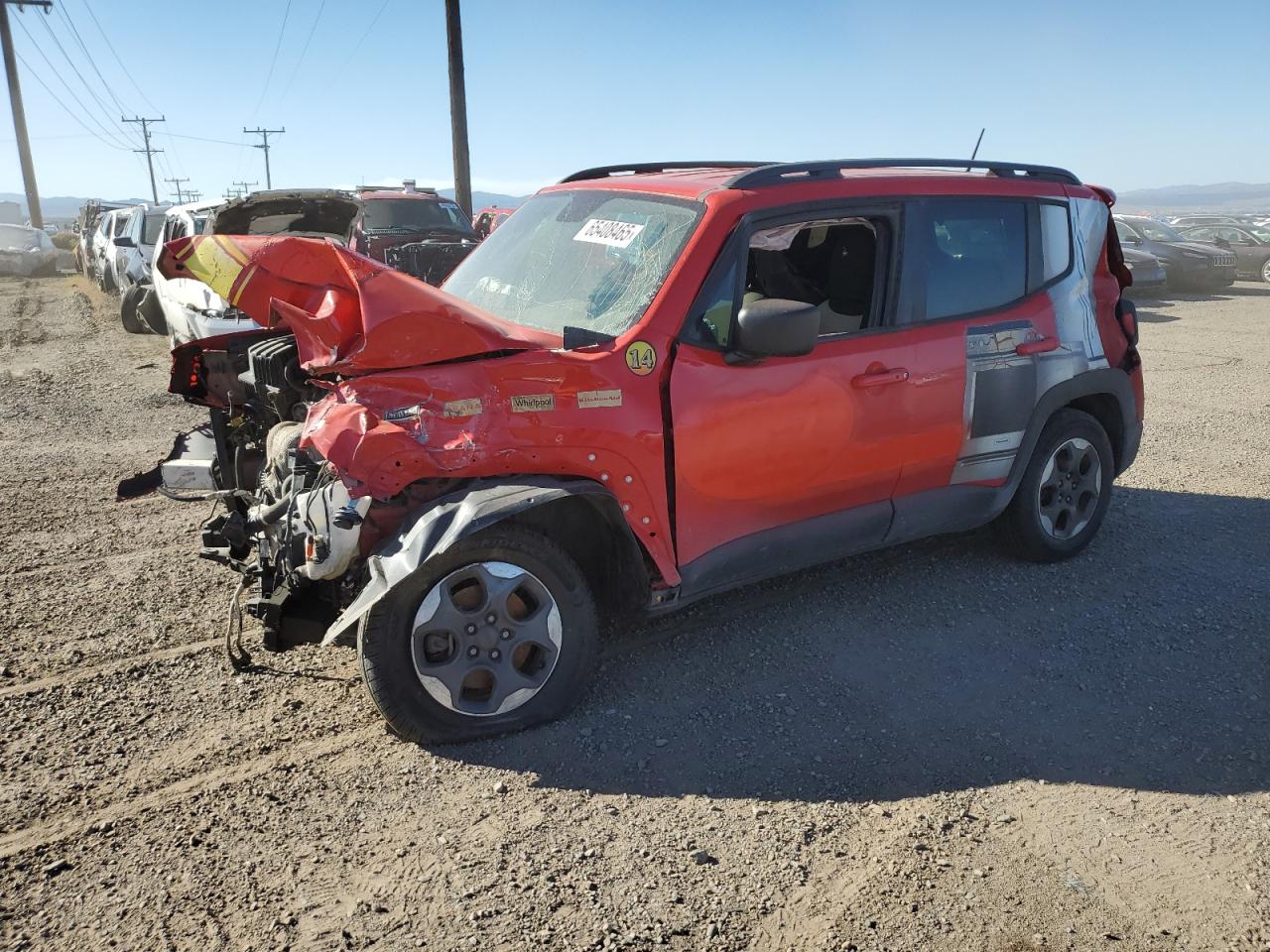 2016 Jeep Renegade Sport, VIN ZACCJBAT7GPD85009 — All over