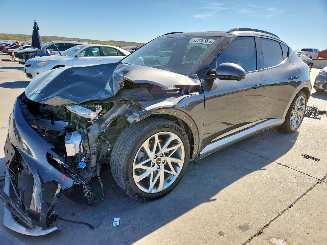 2023 Genesis GV60 Advanced, VIN KMUKCDTC9PU013844 — Front end