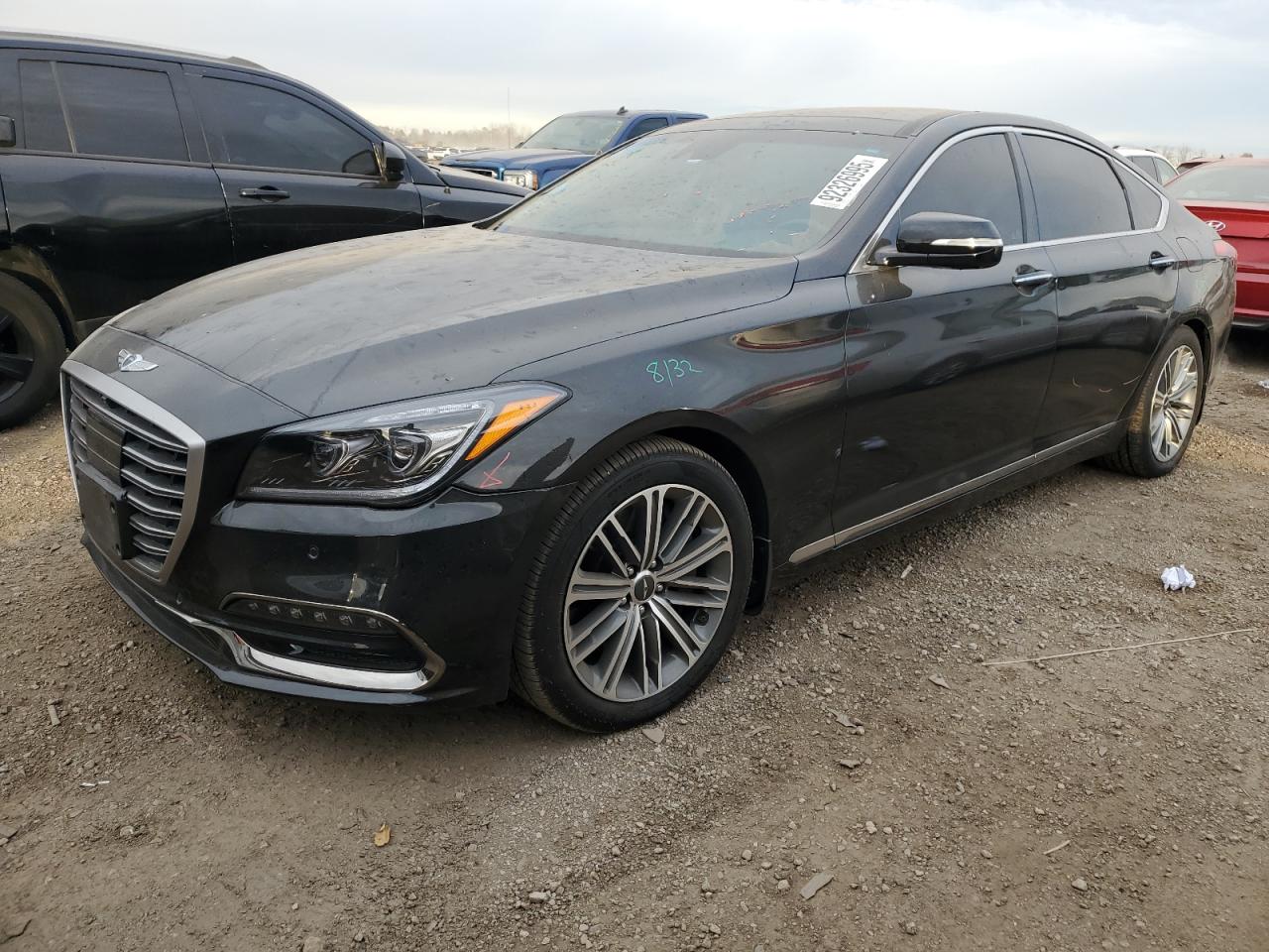 2019 Genesis G80 3.8L, VIN KMTFN4JE9KU325157 — Rear end