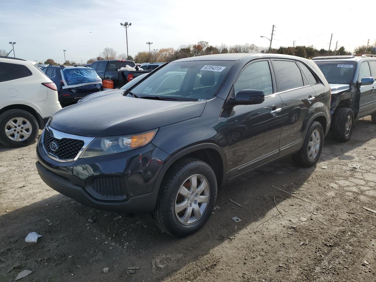 2013 Kia Sorento LX, VIN 5XYKT4A1XDG353411 — Frame damage