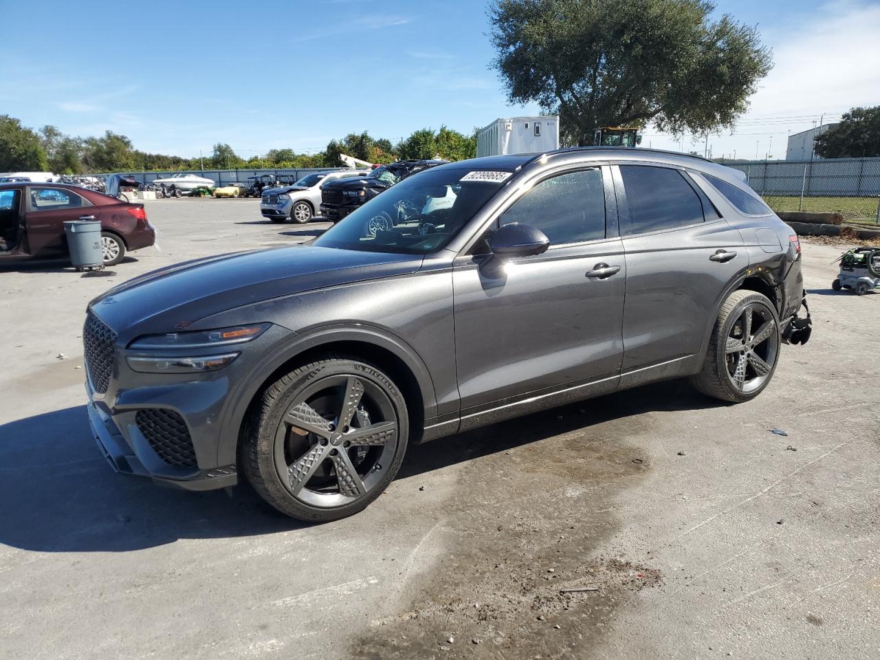 2022 Genesis GV70 Sport, VIN KMUMCDTC2NU041958 — Rear end