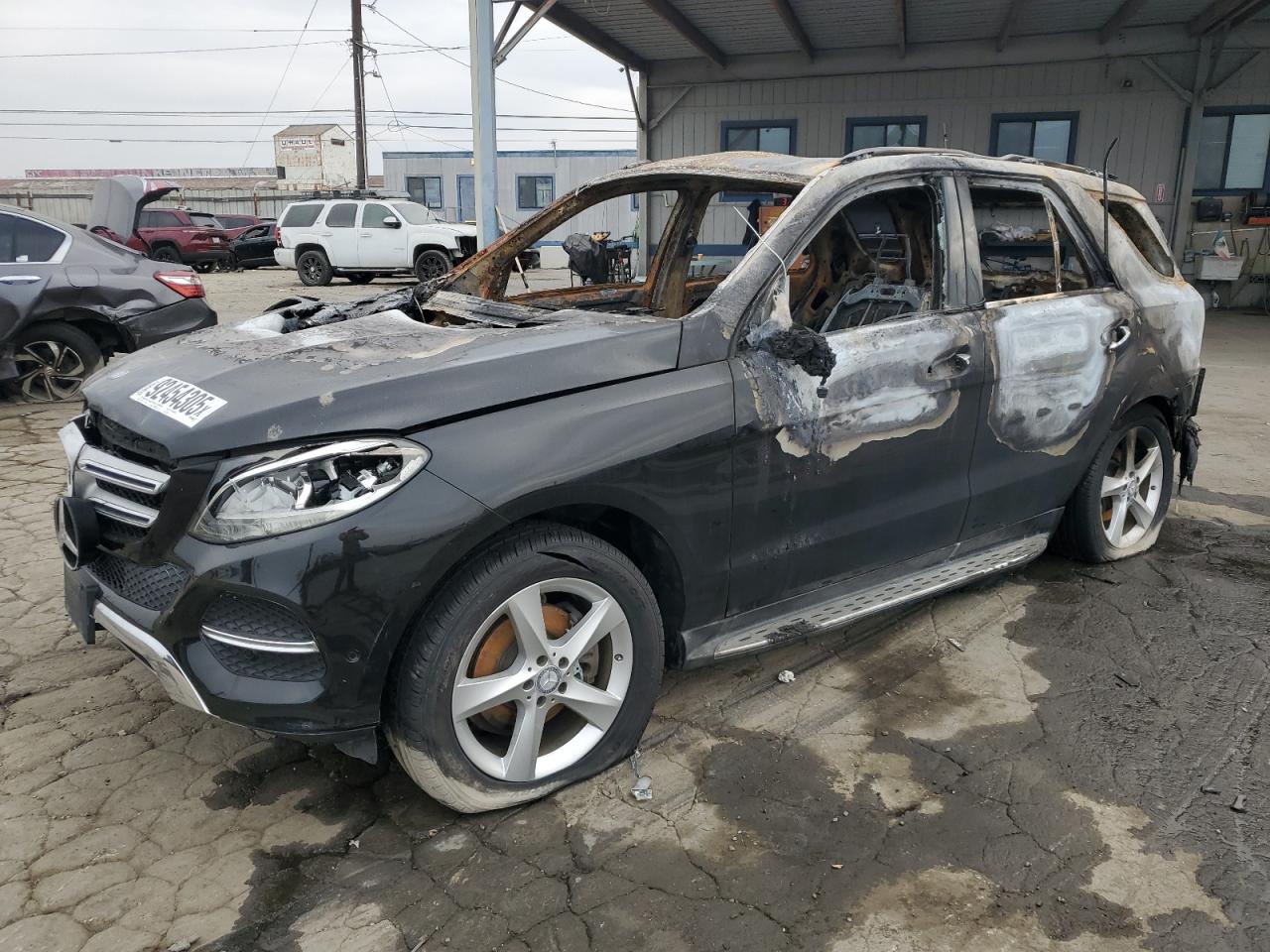 2016 Mercedes-Benz GLE 350, VIN 4JGDA5JB1GA712285 — Interior fire